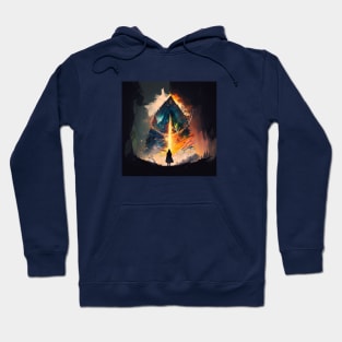 Abstract colourful illustration of lord of the rings Hoodie